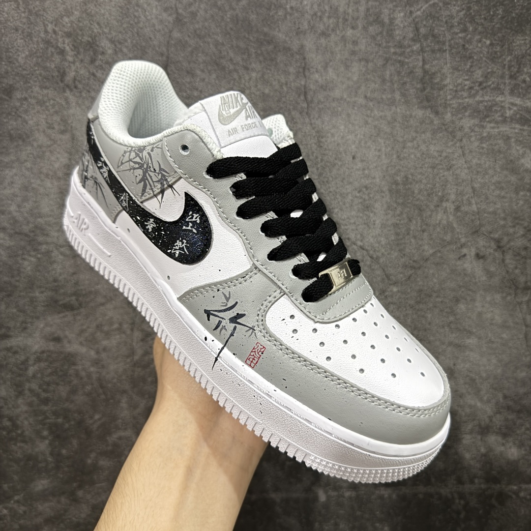  
【纯原】Nike Air Force 1 Low 07 White/Grey 灰白 中国风 竹叶
原