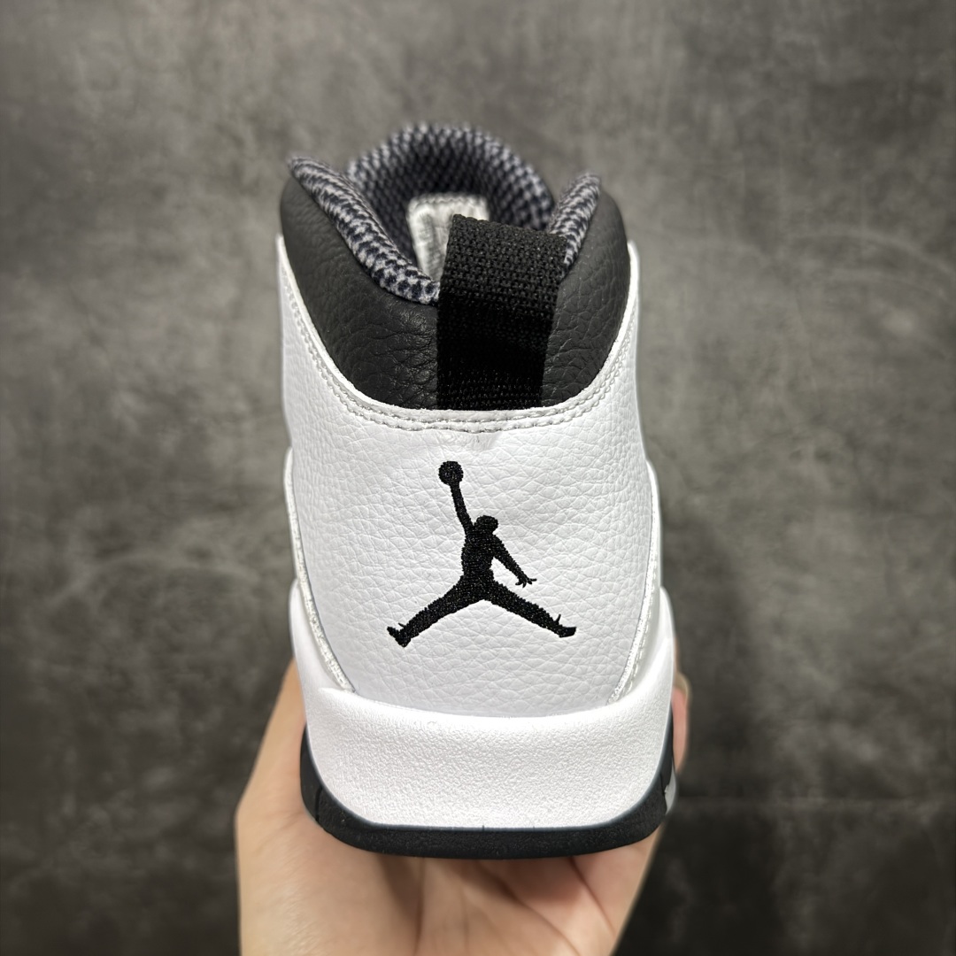  
【纯原】Air Jordan 10 OG“Steel”2025复刻 aj10黑白黑色 HJ6779-