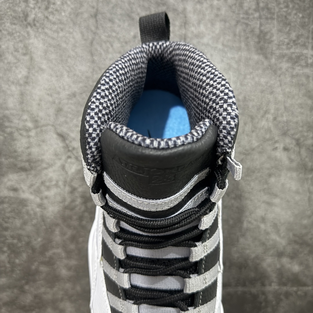  
【纯原】Air Jordan 10 OG“Steel”2025复刻 aj10黑白黑色 HJ6779-
