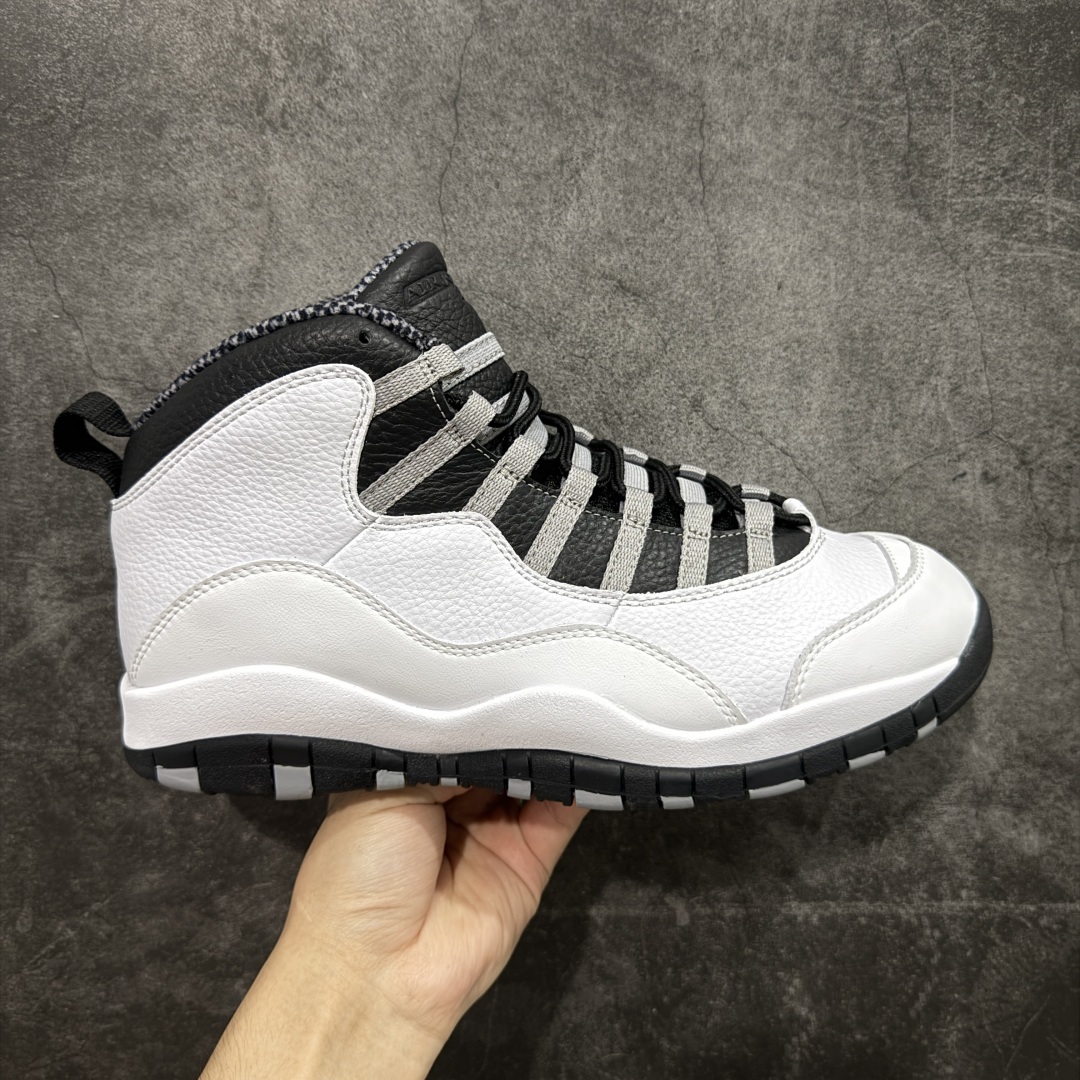  
【纯原】Air Jordan 10 OG“Steel”2025复刻 aj10黑白黑色 HJ6779-