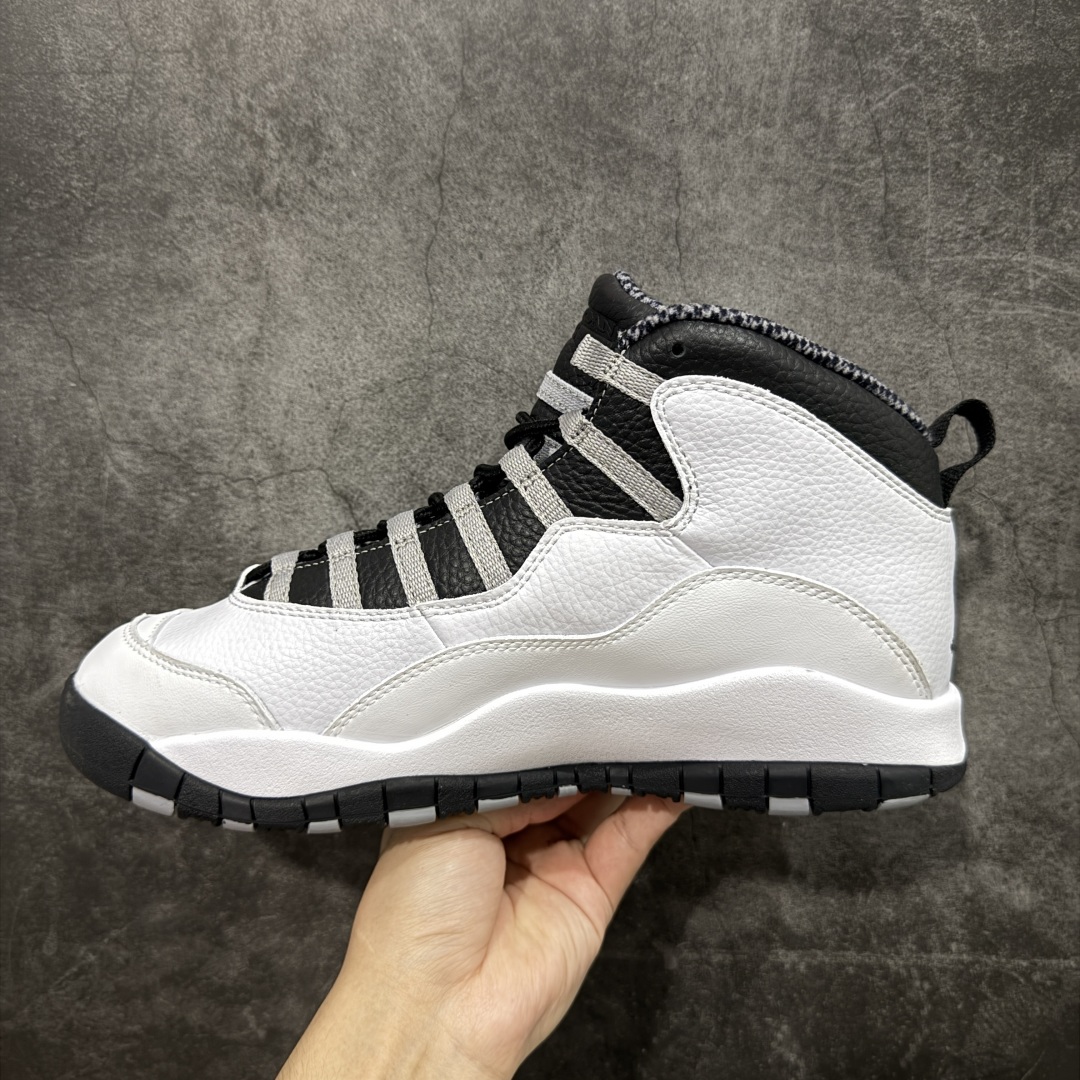  
【纯原】Air Jordan 10 OG“Steel”2025复刻 aj10黑白黑色 HJ6779-