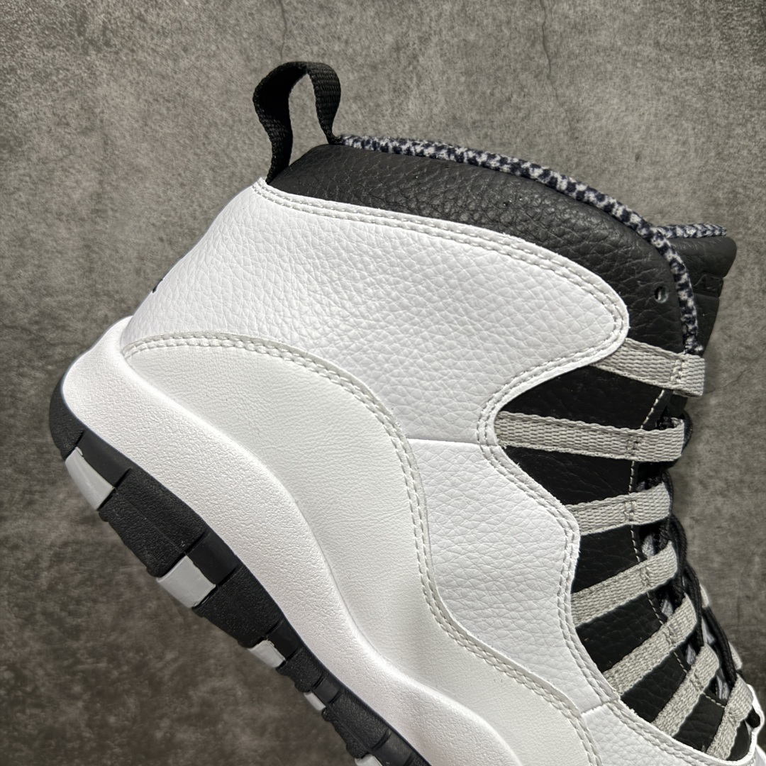 
【纯原】Air Jordan 10 OG“Steel”2025复刻 aj10黑白黑色 HJ6779-