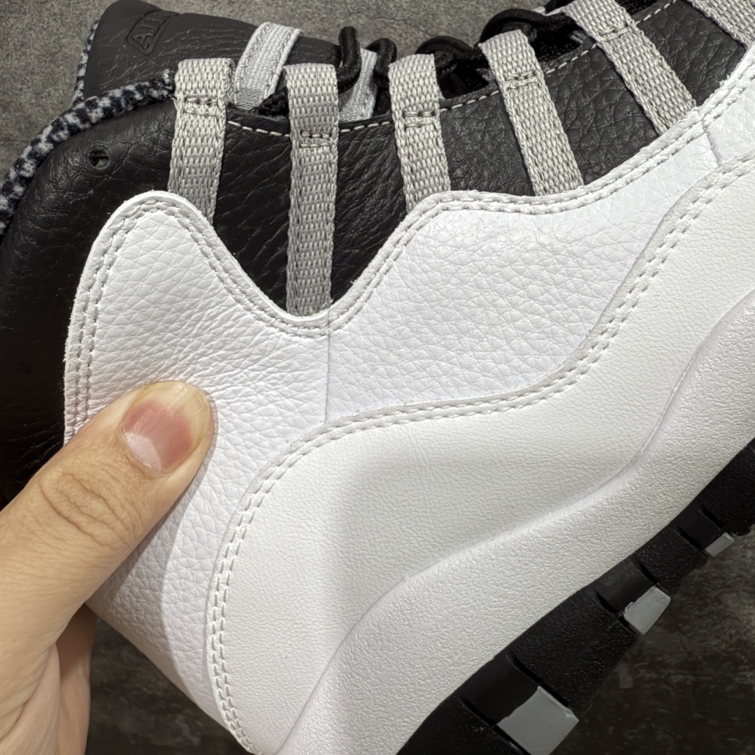  
【纯原】Air Jordan 10 OG“Steel”2025复刻 aj10黑白黑色 HJ6779-