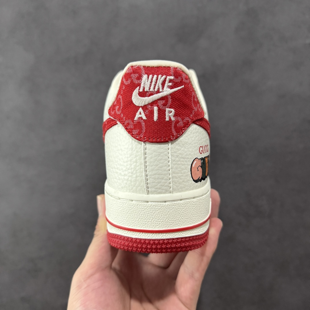  
【纯原】Nike Air Force 1'07 Low 古驰联名 白红 空军一号低帮休闲板鞋
#原