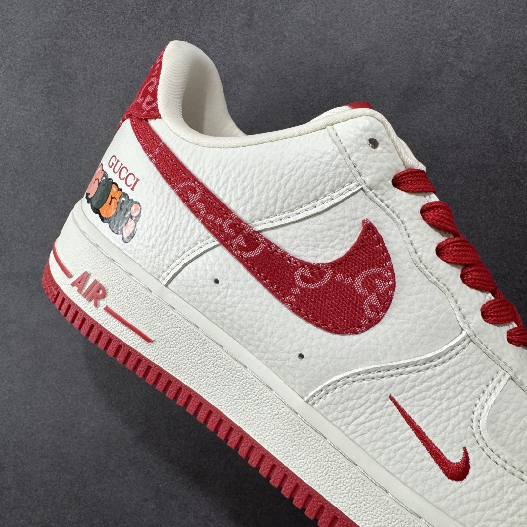  
【纯原】Nike Air Force 1'07 Low 古驰联名 白红 空军一号低帮休闲板鞋
#原