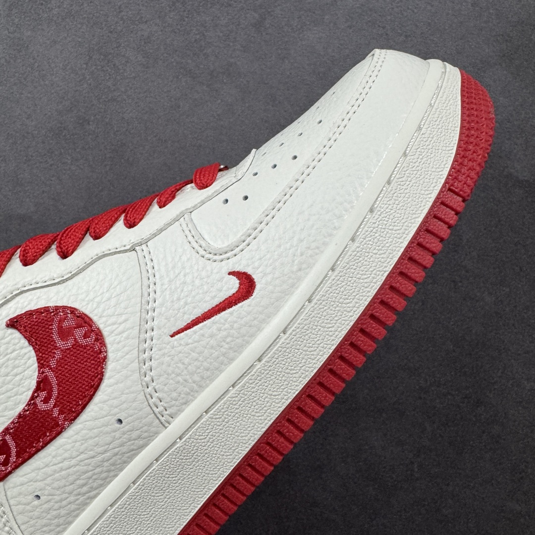  
【纯原】Nike Air Force 1'07 Low 古驰联名 白红 空军一号低帮休闲板鞋
#原