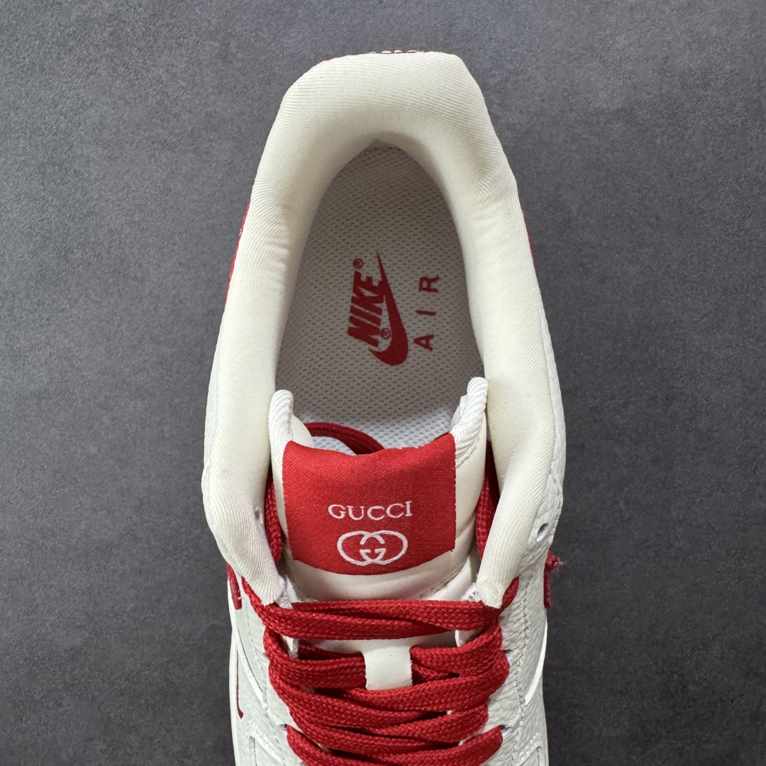  
【纯原】Nike Air Force 1'07 Low 古驰联名 白红 空军一号低帮休闲板鞋
#原