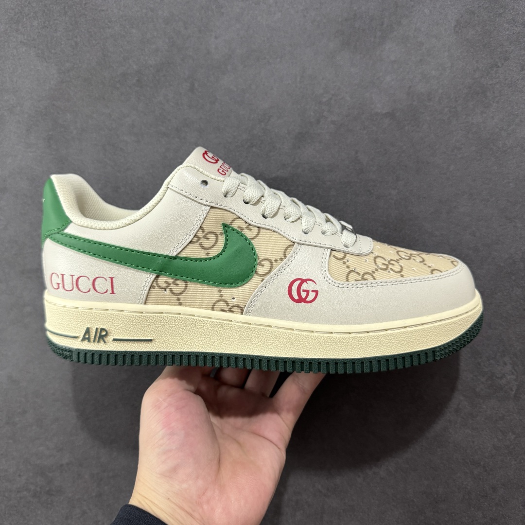  
【纯原】NIke Air Force 1 '07 Low “古驰联名——灰绿勾”空军一号 低帮 运动