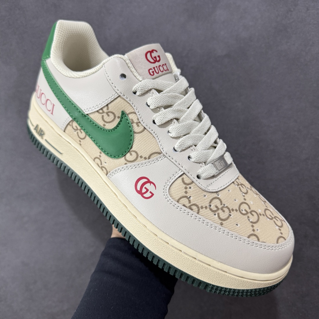  
【纯原】NIke Air Force 1 '07 Low “古驰联名——灰绿勾”空军一号 低帮 运动
