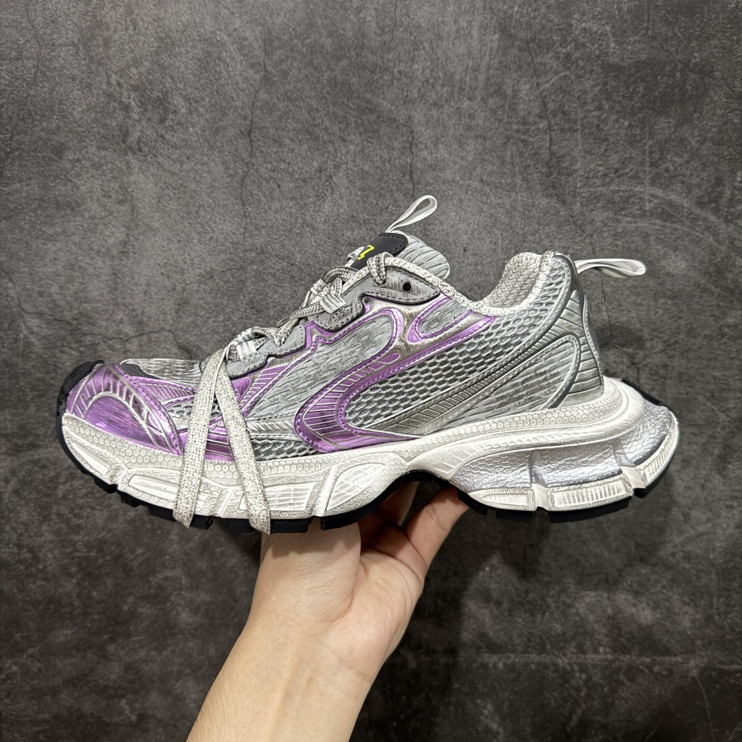 X版纯原 BALENCIAGA 3XL Sneakers 巴黎世家十代网布系带低帮走秀复古老爹鞋