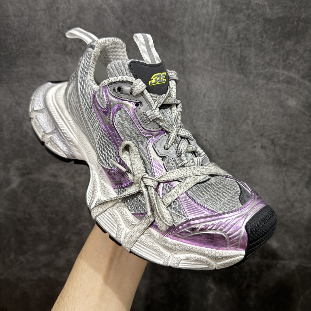 X版纯原 BALENCIAGA 3XL Sneakers 巴黎世家十代网布系带低帮走秀复古老爹鞋