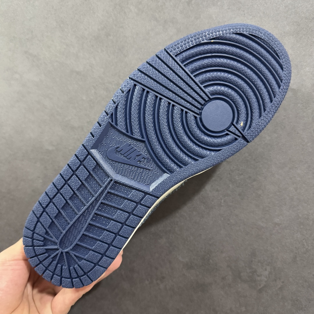 定制版 Travis Scott x Fragment Design x Air Jordan 1 Low OG SP AJ1 乔1 LV联名 扎染牛仔 低帮文化休闲板鞋 LD2028-048