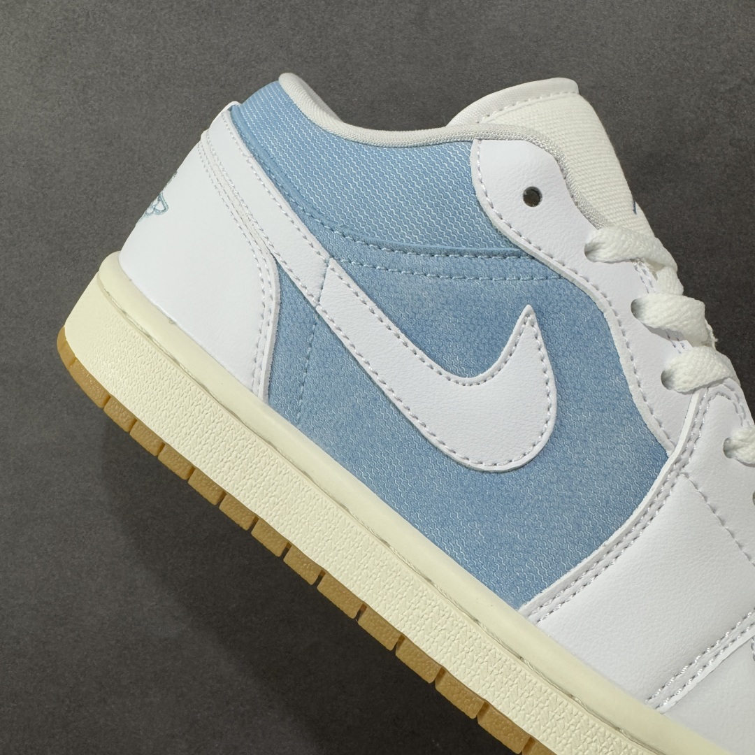 K版 Air Jordan AJ1 Low 低帮 白蓝牛仔 HQ2004-400