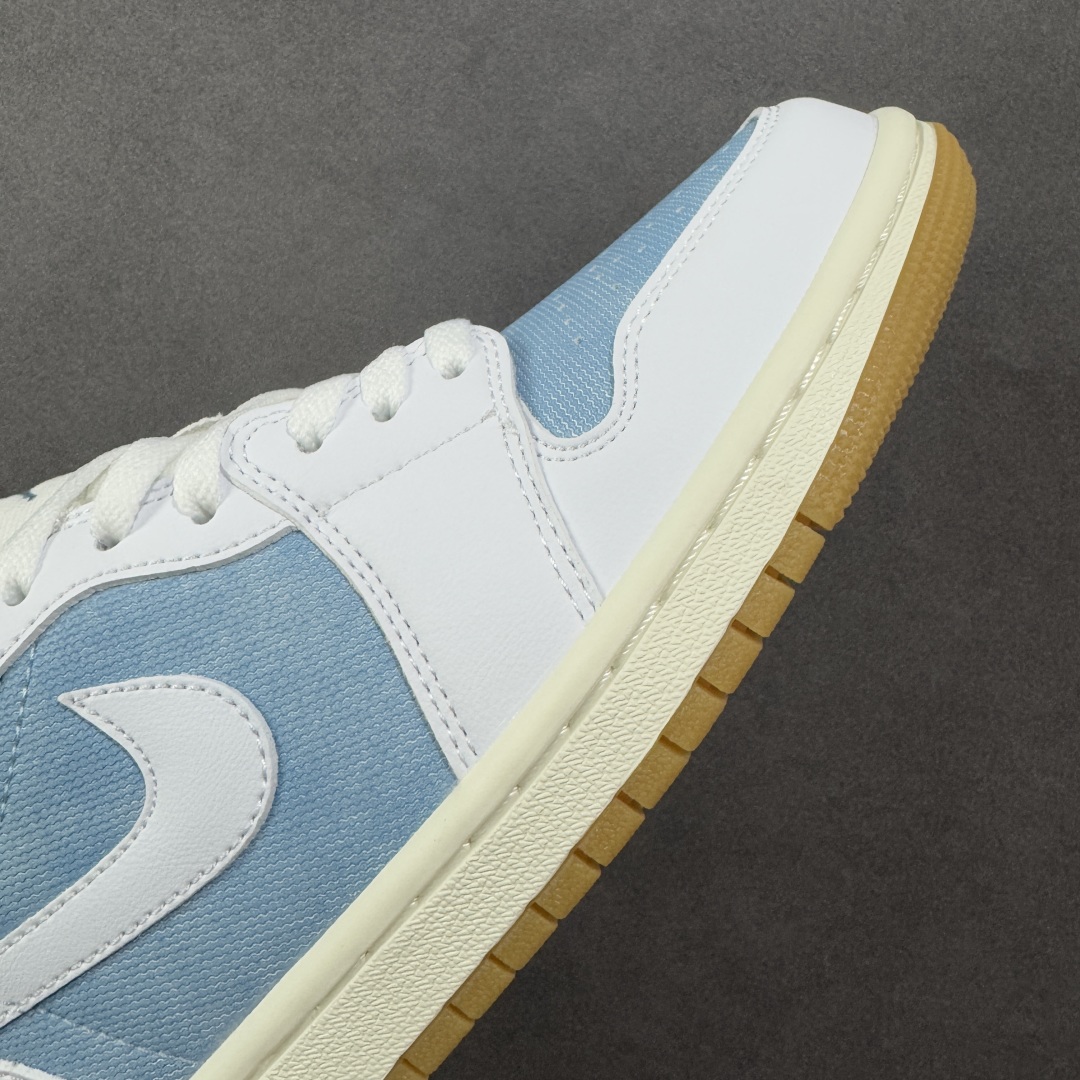 K版 Air Jordan AJ1 Low 低帮 白蓝牛仔 HQ2004-400
