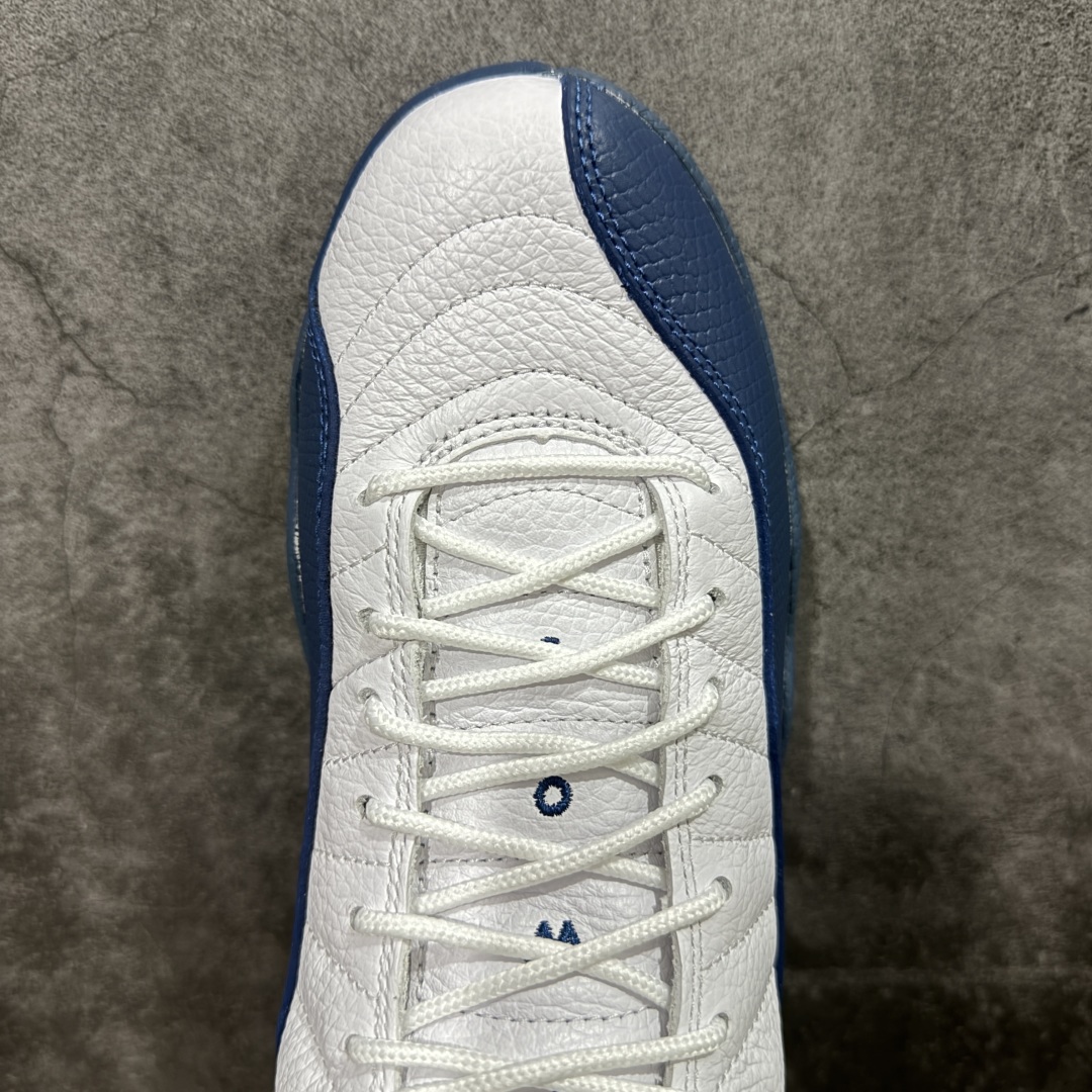  
【纯原】Air Jordan AJ12 Retro 潮流 中帮 复古篮球鞋 白蓝 法国蓝 CT801