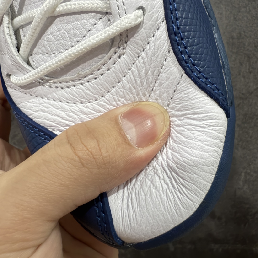 
【纯原】Air Jordan AJ12 Retro 潮流 中帮 复古篮球鞋 白蓝 法国蓝 CT801