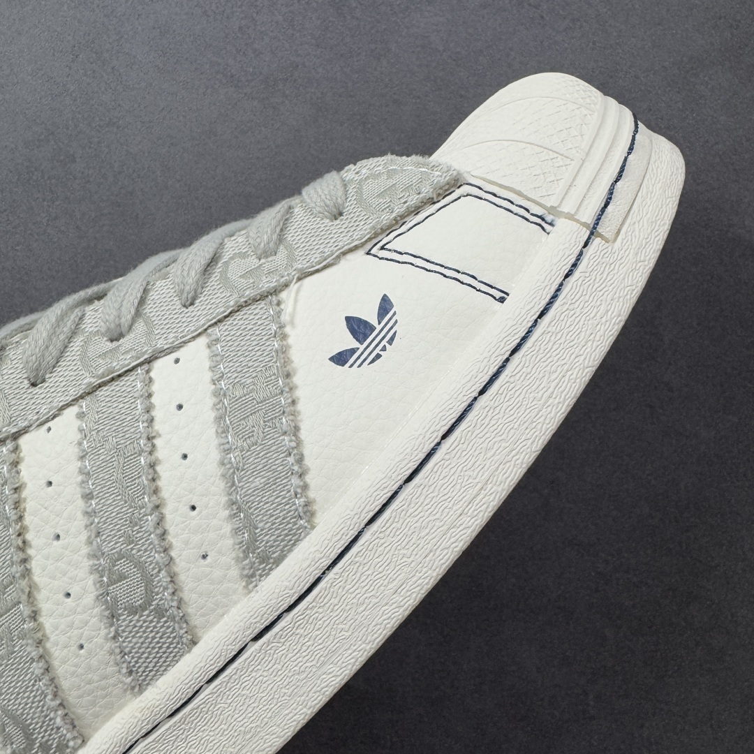 定制版 AD Originals Superstar x GUCCI 白灰 JY8921