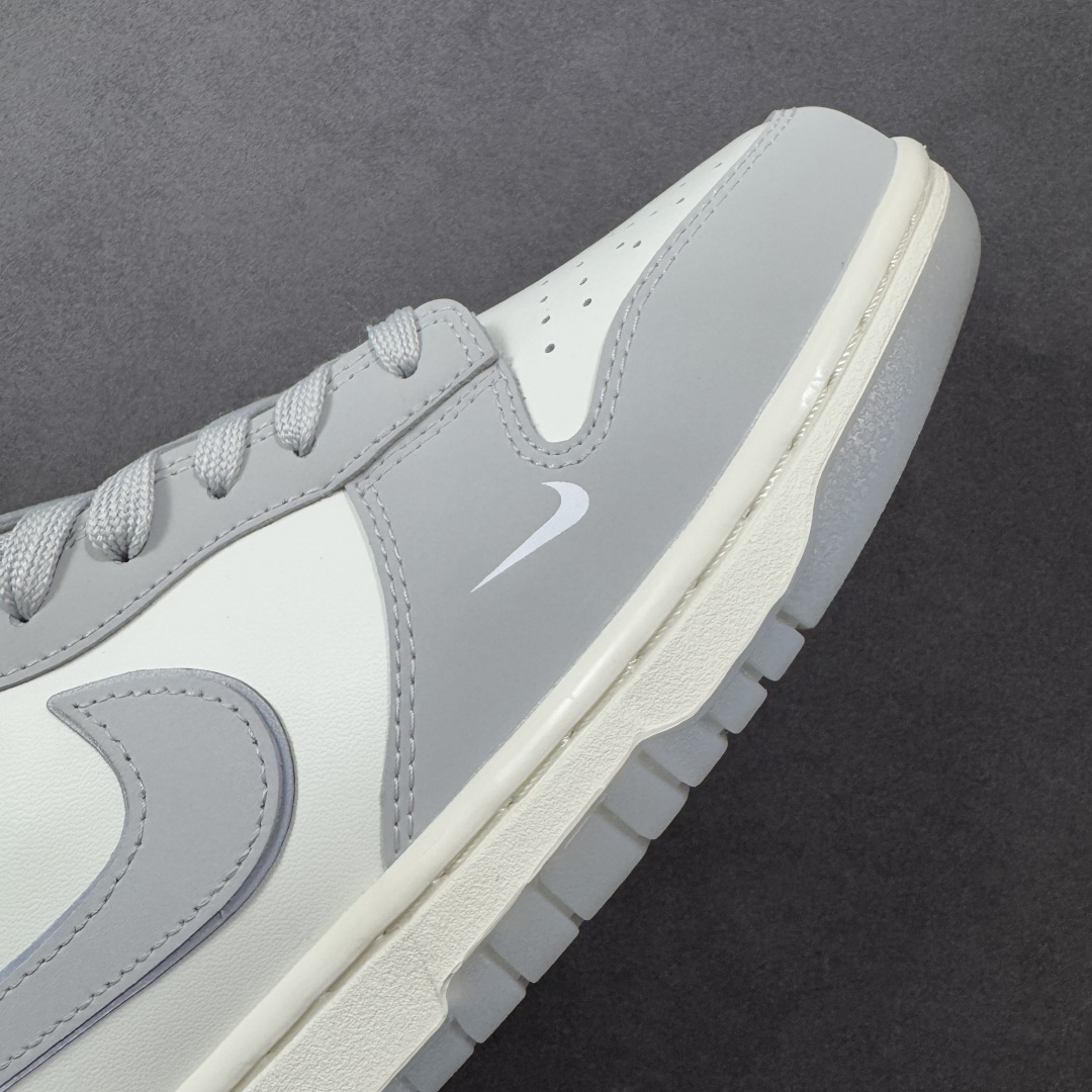 280 YC纯原版 Nike Dunk Low 咏叹凋 白灰 当迪奥灰与奢感米白在鞋面交织 GW0414-023