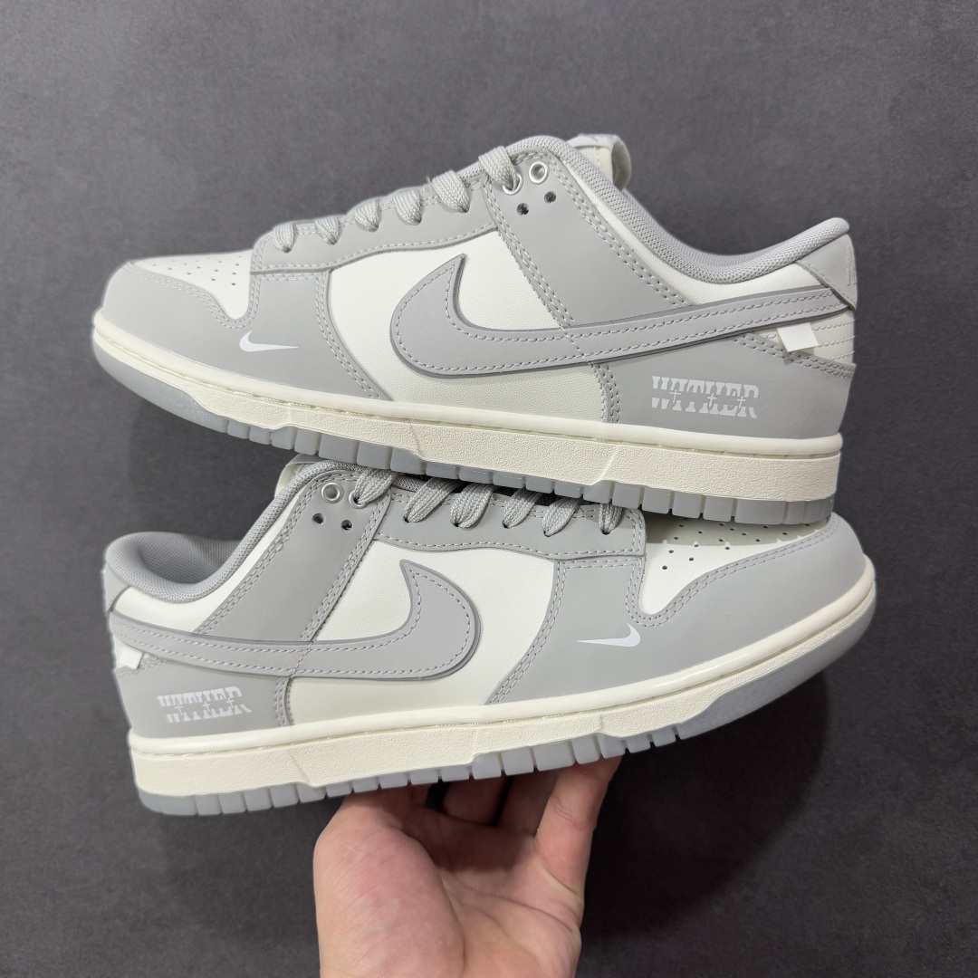 280 YC纯原版 Nike Dunk Low 咏叹凋 白灰 当迪奥灰与奢感米白在鞋面交织 GW0414-023