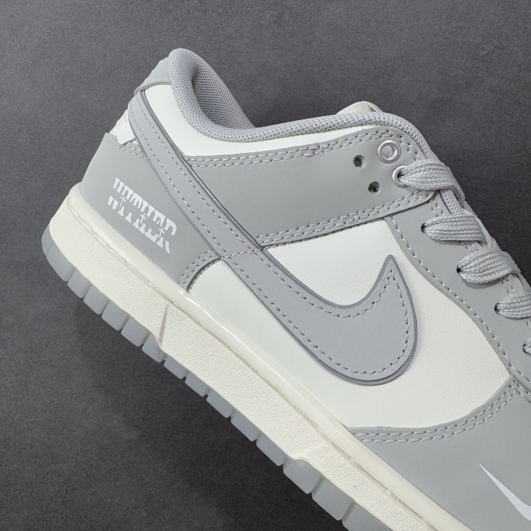 280 YC纯原版 Nike Dunk Low 咏叹凋 白灰 当迪奥灰与奢感米白在鞋面交织 GW0414-023