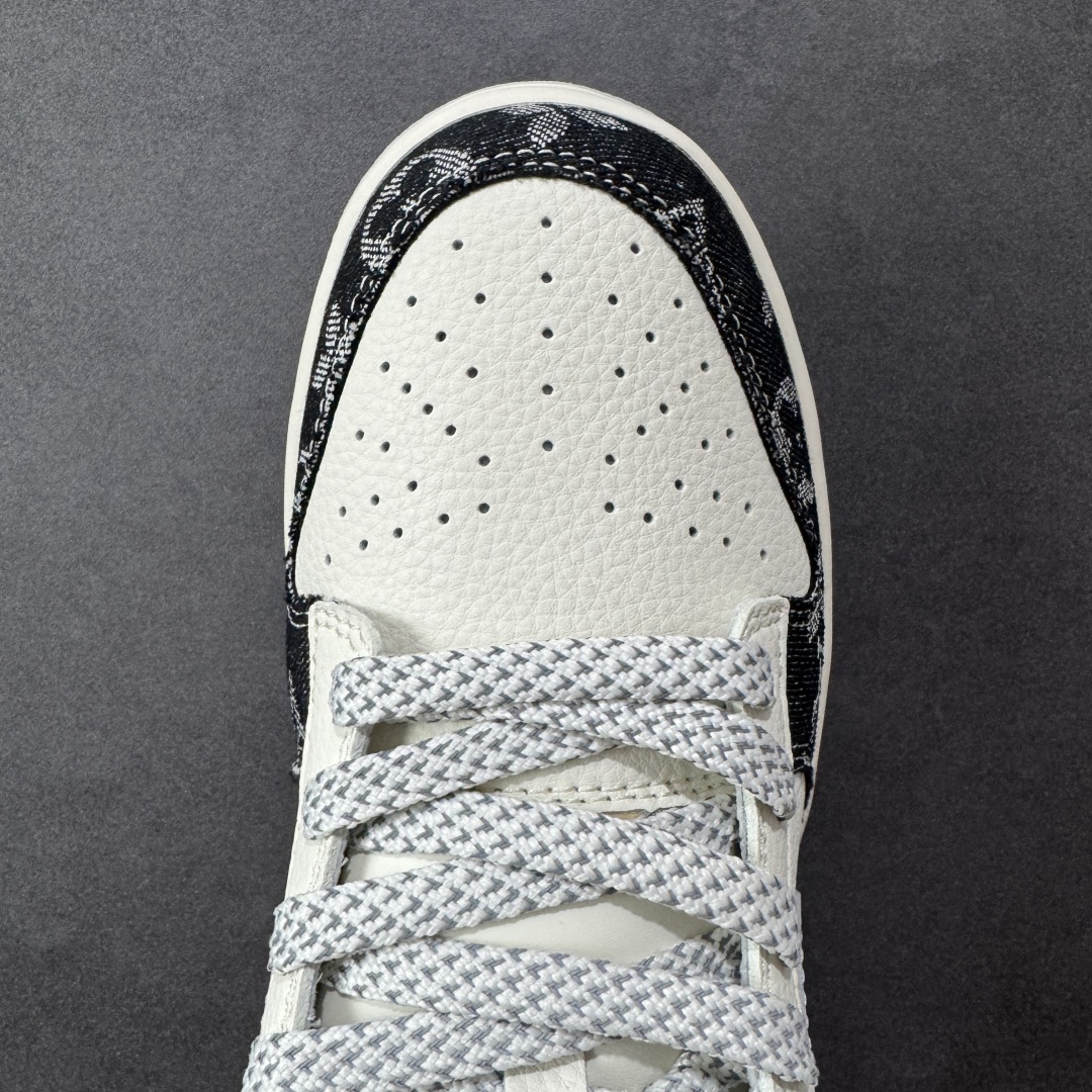 定制版 Nike SB Dunk Low LV联名 黑牛仔印花 周年高端定制 低帮休闲板鞋 JP1628-020
