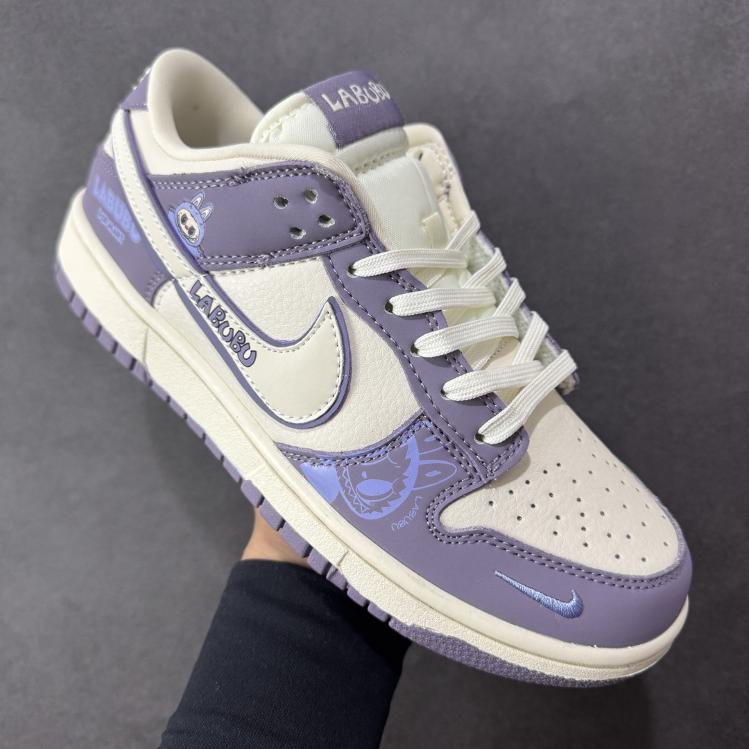 定制版 Labubu x Nike Dunk SB Low 拉布布 x 耐克 SB 低帮 联名紫白 SR2025-005