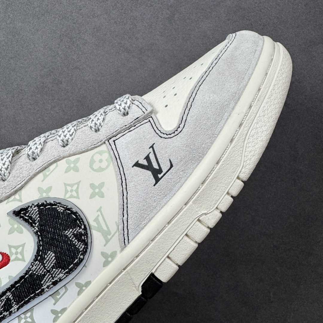 定制版 Nike SB Dunk Low LV联名 猪八黑牛仔 周年高端定制 低帮休闲板鞋 YX5066-382