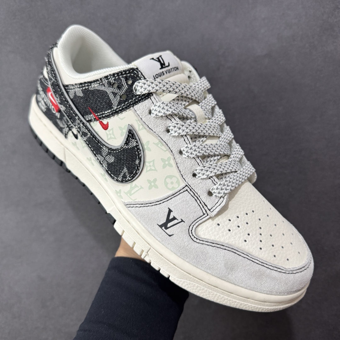 定制版 Nike SB Dunk Low LV联名 猪八黑牛仔 周年高端定制 低帮休闲板鞋 YX5066-382