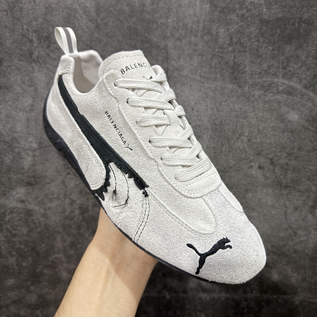 350  纯原版 巴黎世家联名款Balenciaga The Open Product x Puma Speedcat 极速赛车系列彪马低帮生活休闲鞋  406519-02