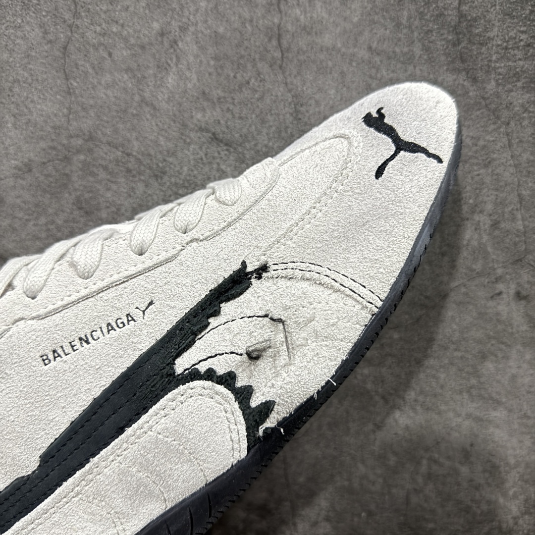 350  纯原版 巴黎世家联名款Balenciaga The Open Product x Puma Speedcat 极速赛车系列彪马低帮生活休闲鞋  406519-02