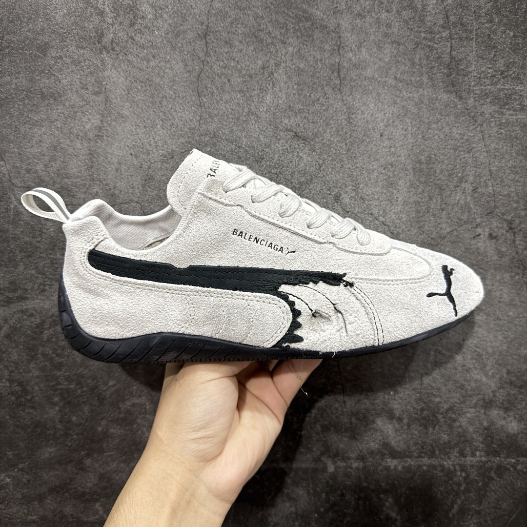350  纯原版 巴黎世家联名款Balenciaga The Open Product x Puma Speedcat 极速赛车系列彪马低帮生活休闲鞋  406519-02