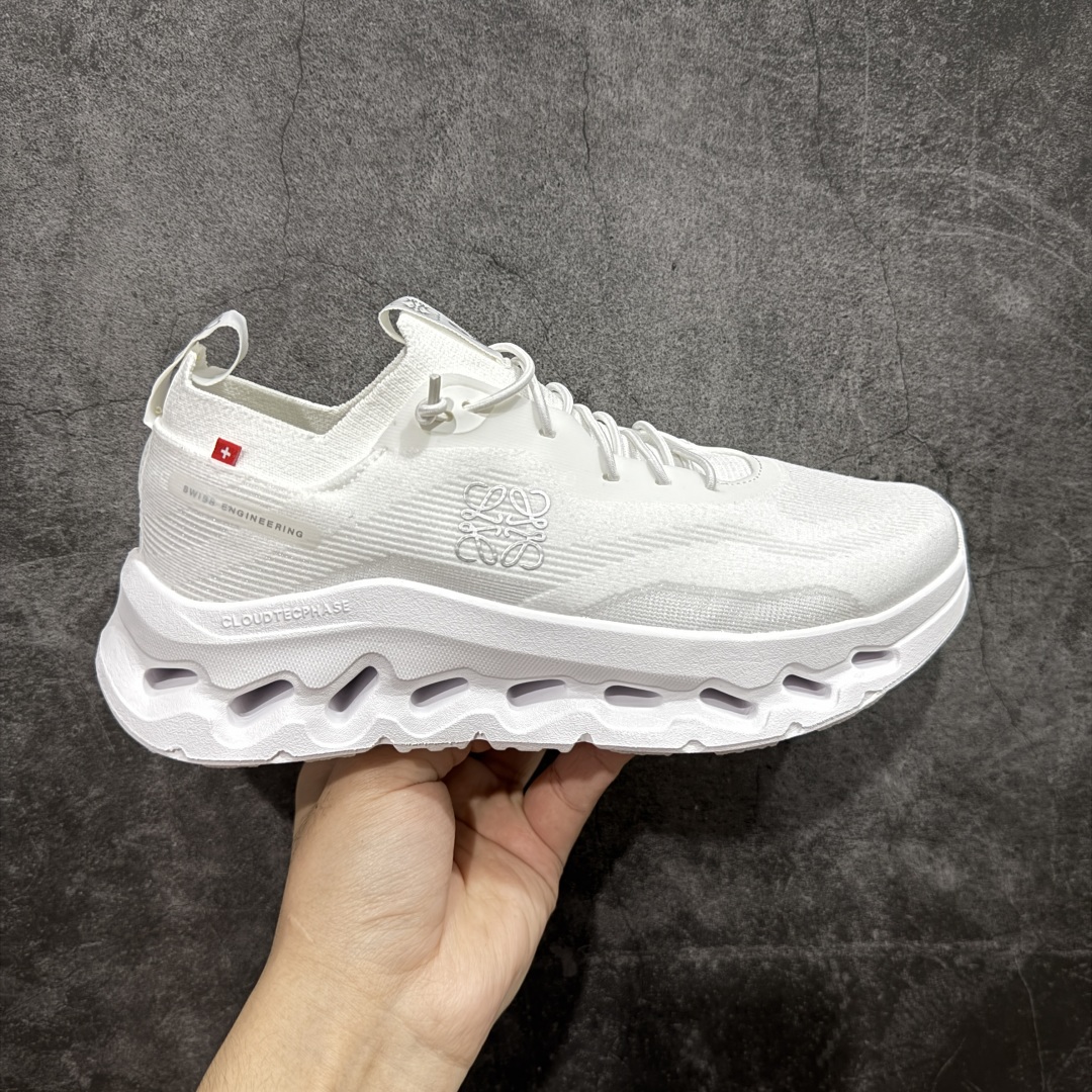 200  PE版本 On昂跑 x LOEWE罗意威 Cloudtilt 织物 跑步 户外轻便百搭系带 减震 低帮 运动休闲鞋