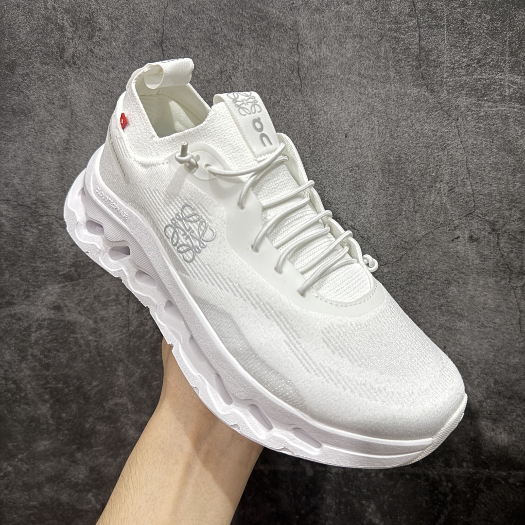 200  PE版本 On昂跑 x LOEWE罗意威 Cloudtilt 织物 跑步 户外轻便百搭系带 减震 低帮 运动休闲鞋