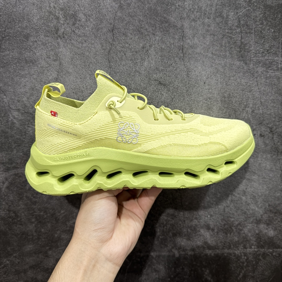  
【纯原】On昂跑 x LOEWE罗意威 Cloudtilt 织物 跑步 户外轻便百搭系带 减震 低帮