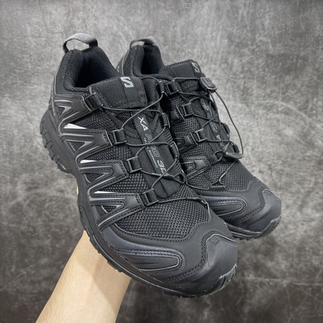 图片[8]-【S版纯原】SALOMON XA Pro 3D ADV 萨洛蒙潮流越野机能户外功能鞋 全新版本出货 性价比拉满 品质 细节 材料都是肉眼可以见！ 售前售后也是其它工厂无法匹敌！ 纯原外贸平台特供订单 耗时半年巨作 全套原纸板楦头开发 原厂特供网布配套加持 确保原汁原味 完美呈现版型 原档数据独家私模五层组合大底 男女鞋同步官方 原装Ortholite轻量化鞋垫 中底布带钢印编号 原厂TPU锁扣 进口港宝加持 后跟自然饱满 还原公司包裹性 鞋面采用SENSIFT贴合技术 全方位贴合包裹脚型 鞋跟部鞋底牵引设计 提供强大的抓地性能 更适应野外崎岖不平的道路 其3D ADVANCED CHASSIS底盘 材料轻量大化 钉齿设计更具稳定性 防护性 鞋底易磨损区运用CONTAGRIP高耐磨材料 应对城市硬质路面长距离跑考验 尺码：36 36.5 37.5 38 38.5 39 40 40.5 41 42 42.5 43 44 44.5 45-选品中心