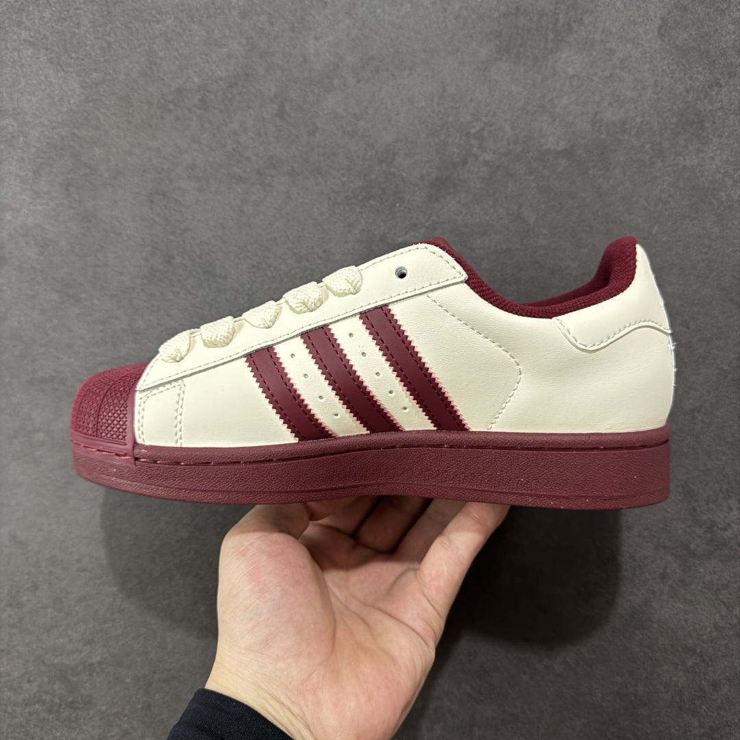 170    AdidOriginals Superstar II 防滑耐磨轻便透气 低帮贝壳头板鞋  KJ6981