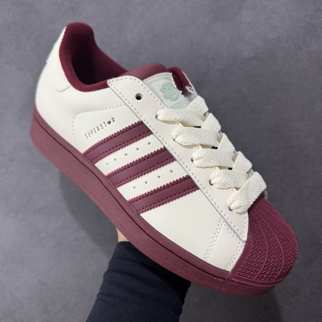 170    AdidOriginals Superstar II 防滑耐磨轻便透气 低帮贝壳头板鞋  KJ6981
