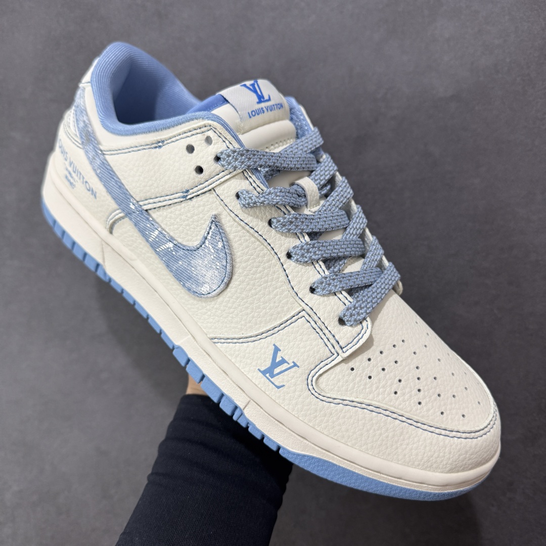 280  定制版 Nike SB Dunk Low LV联名 冰蓝牛仔满天星  低帮休闲板鞋 JP1628-028