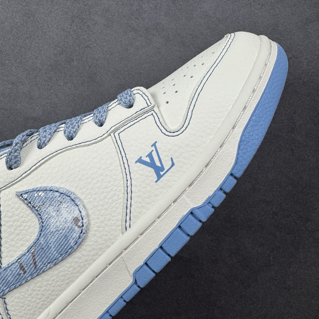 280  定制版 Nike SB Dunk Low LV联名 冰蓝牛仔满天星  低帮休闲板鞋 JP1628-028