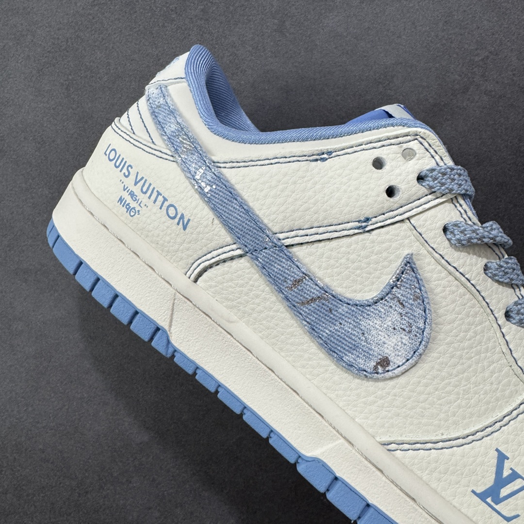 280  定制版 Nike SB Dunk Low LV联名 冰蓝牛仔满天星  低帮休闲板鞋 JP1628-028