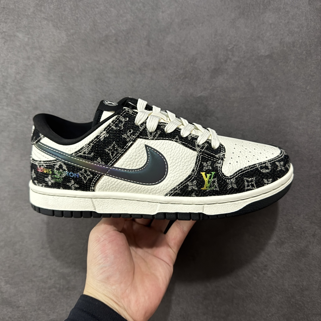 280  定制版 Nike SB Dunk Low LV联名 黑镭射渐变 低帮休闲板鞋  SC0601-451