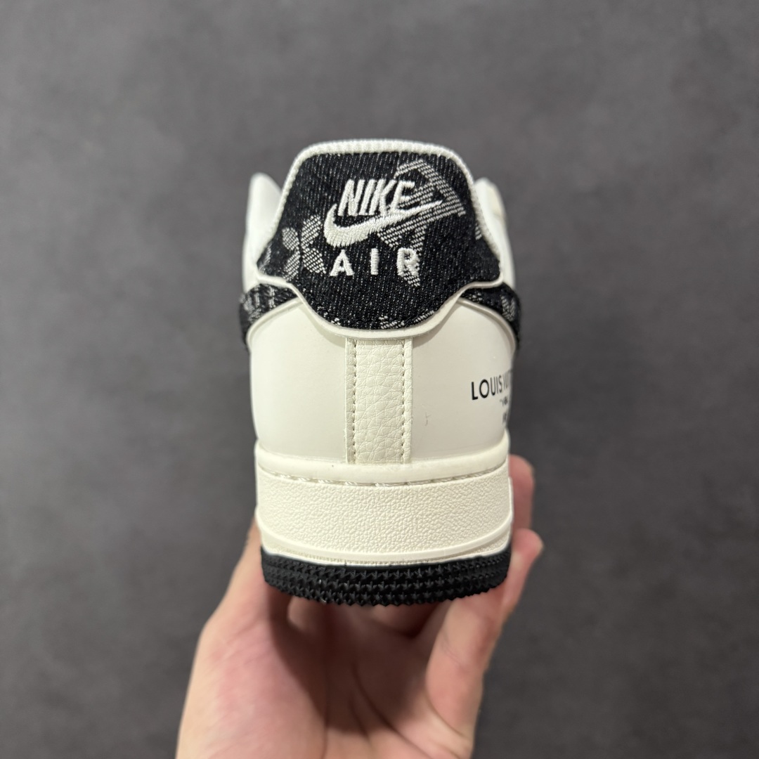 260  定制版 NIke Air Force 1 '07 Low “LV联名——黑牛仔印花”空军一号 低帮 运动鞋  SM6668-108