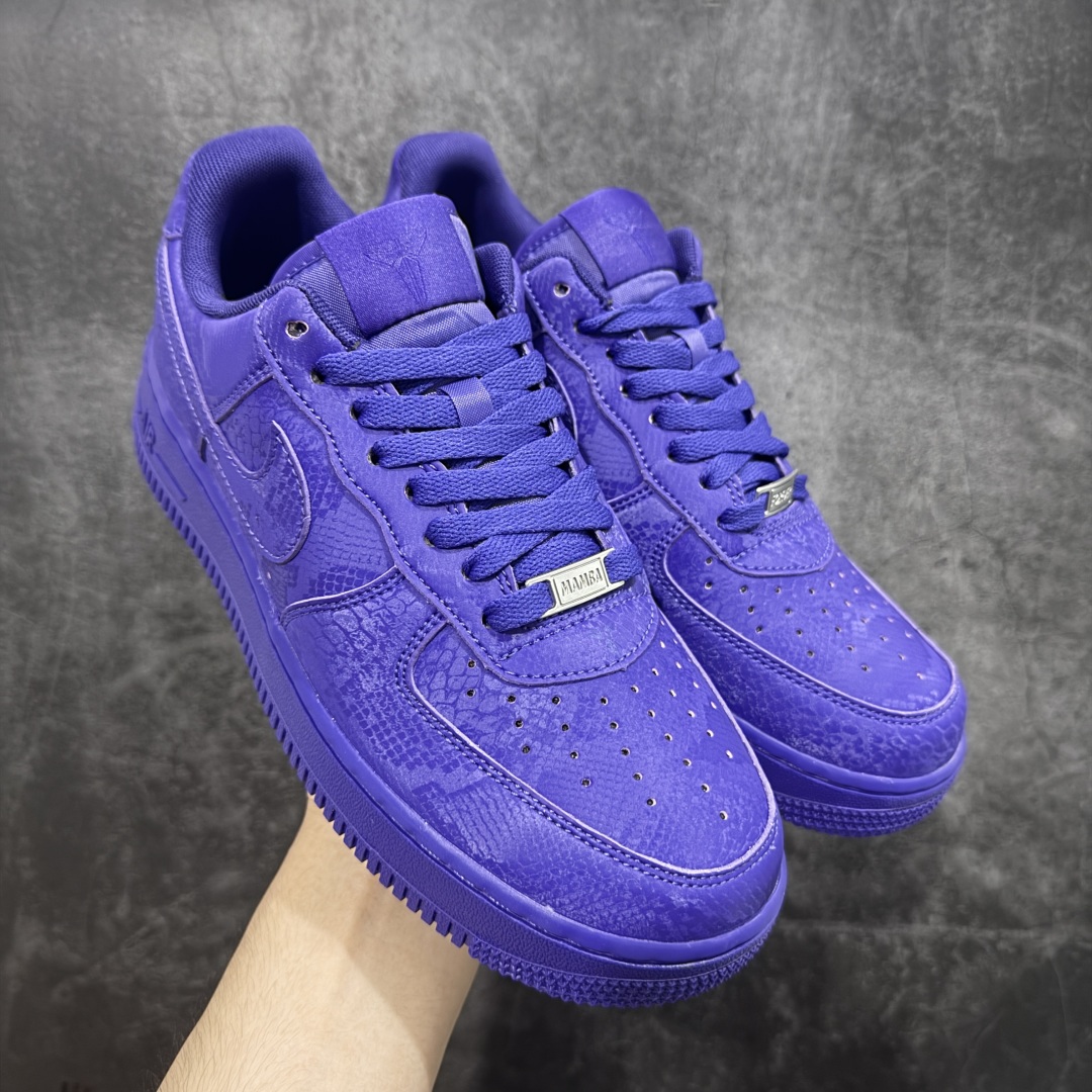 
【纯原】Kobe x Nike Air Force 1'07 Low 科比 空军一号低帮休闲板鞋 紫