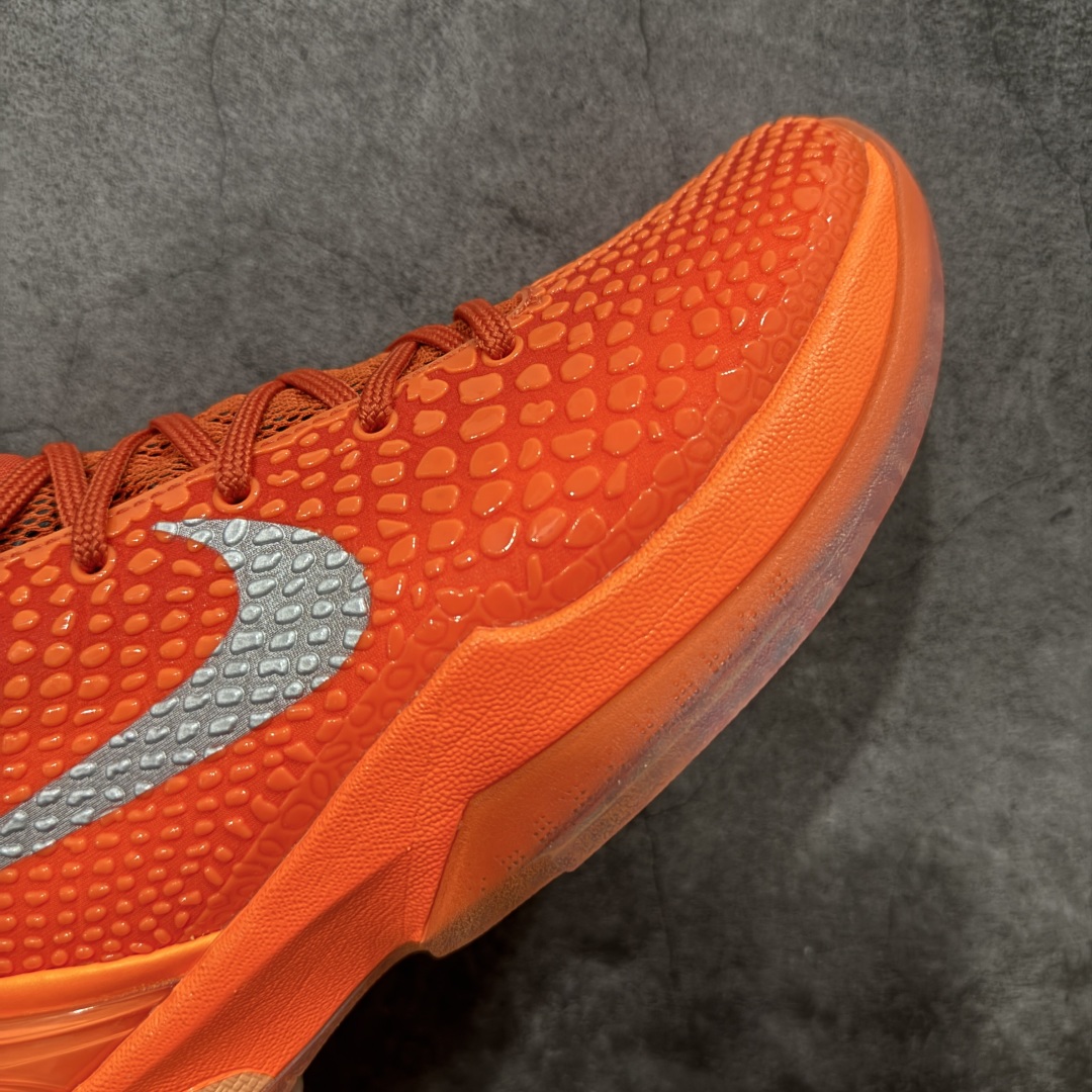  
【纯原】Nike Zoom Kobe 6 Protro“Total Orange” 舒适百搭 防滑耐