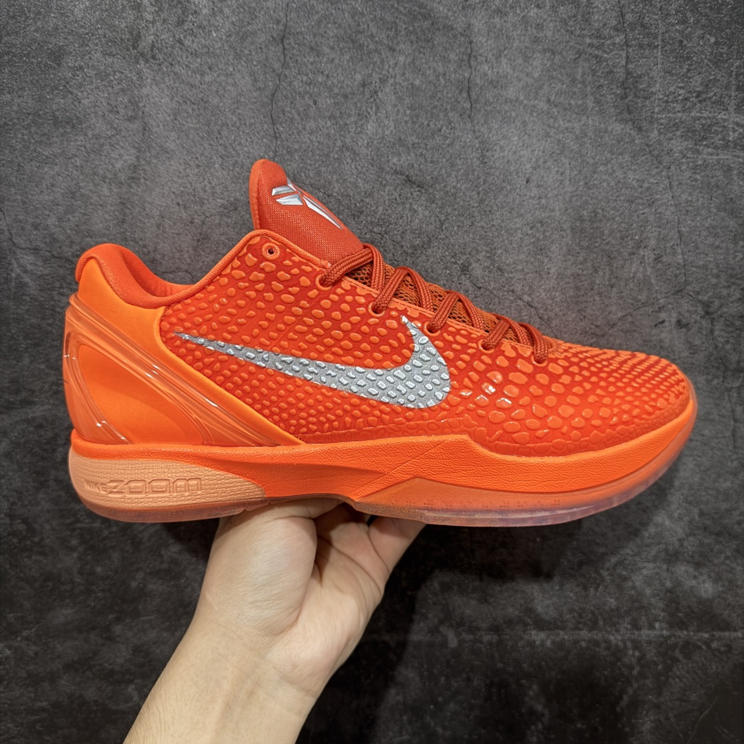  
【纯原】Nike Zoom Kobe 6 Protro“Total Orange” 舒适百搭 防滑耐