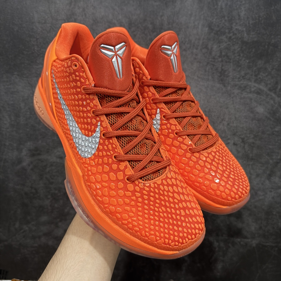  
【纯原】Nike Zoom Kobe 6 Protro“Total Orange” 舒适百搭 防滑耐