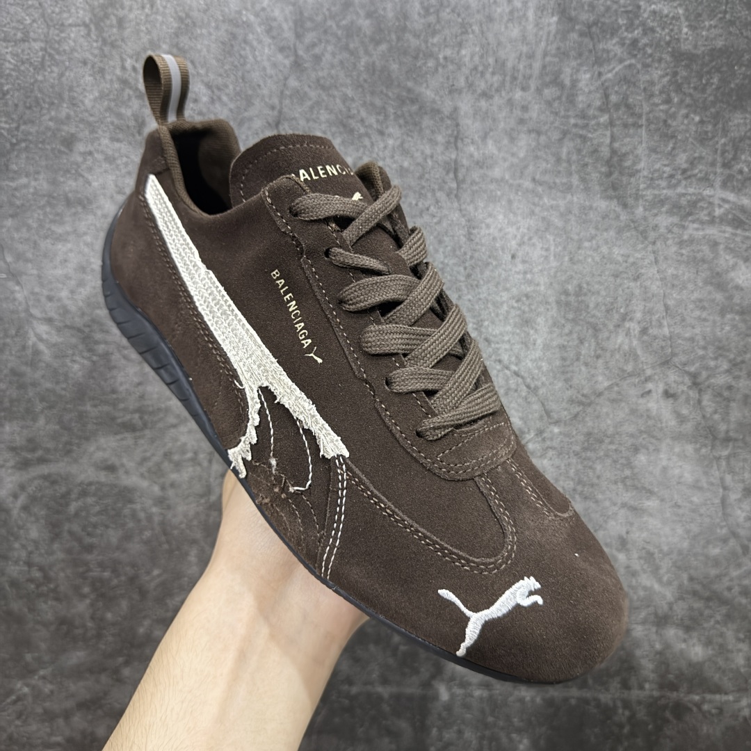 350  纯原版 巴黎世家联名款Balenciaga The Open Product x Puma Speedcat 极速赛车系列彪马低帮生活休闲鞋  406519-05