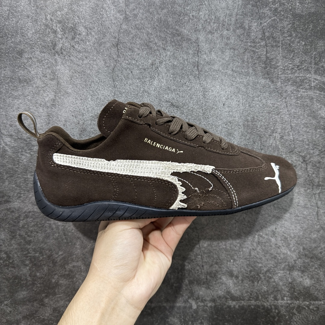 350  纯原版 巴黎世家联名款Balenciaga The Open Product x Puma Speedcat 极速赛车系列彪马低帮生活休闲鞋  406519-05
