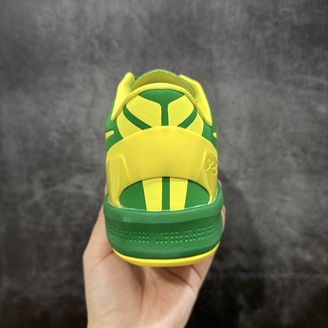  
【纯原】NK Zoom Kobe Ⅷ System 科比8代复刻实战运动低帮文化篮球鞋 俄勒冈黄绿鸭