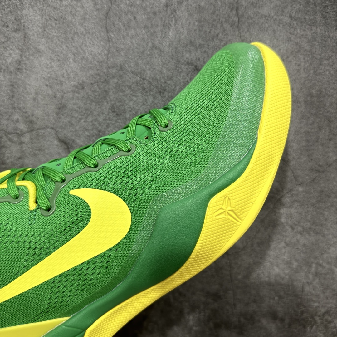  
【纯原】NK Zoom Kobe Ⅷ System 科比8代复刻实战运动低帮文化篮球鞋 俄勒冈黄绿鸭